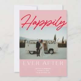 Rosa Feliz Siempre Después De La Tarjeta De Invita