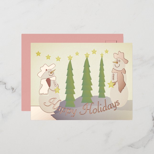 Rosa Festiva Snowman (Anverso/Reverso)