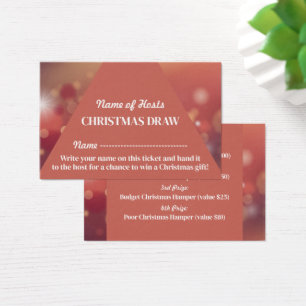 Rosa festivo, Navidades Fiesta Raffle