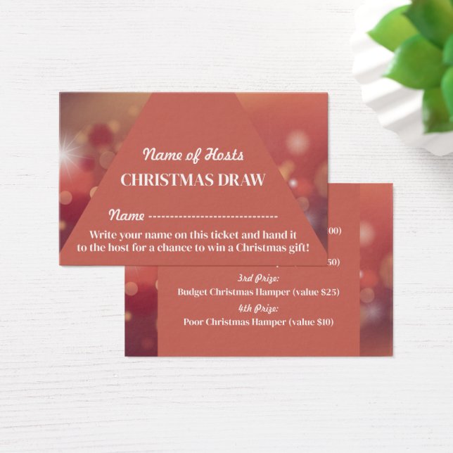 Rosa festivo, Navidades Fiesta Raffle (Escritorio)