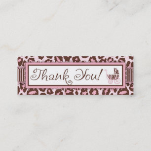 Rosa flaco de la tarjeta de regalo del chica TY