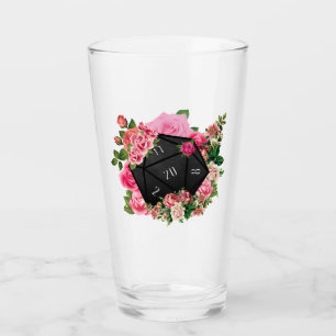 Rosa floral D20 Tabletop RPG Gaming dados