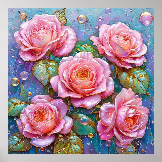 🌸 Rosa Floral Decoración Elegante para el Hogar (Frente)