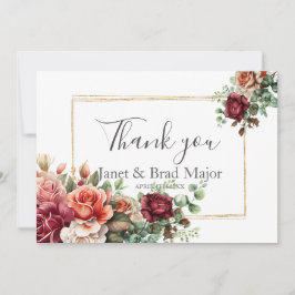 Rosa Floral Eucalipto Boda Agradecimiento