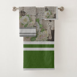 Rosa floral vintage de lujo