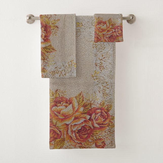 Rosa floral vintage de lujo (In situ)