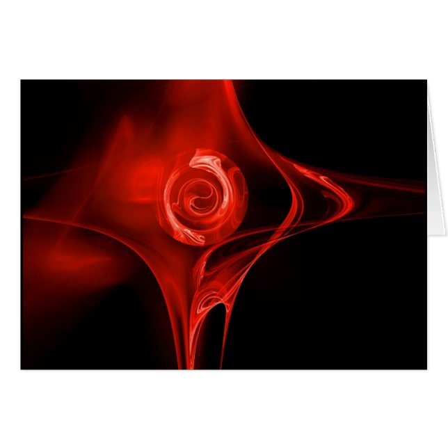 ROSA FRACTAL , roja (Anverso (Horizontal))