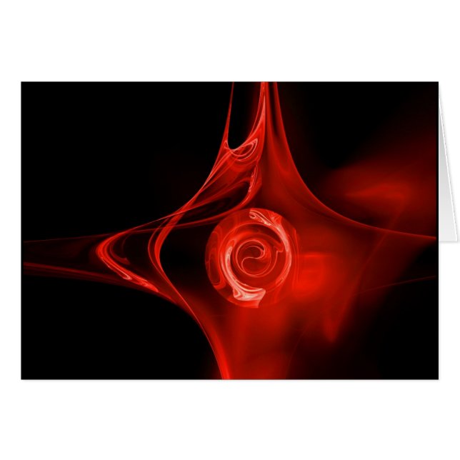 ROSA FRACTAL , roja (Anverso (Horizontal))