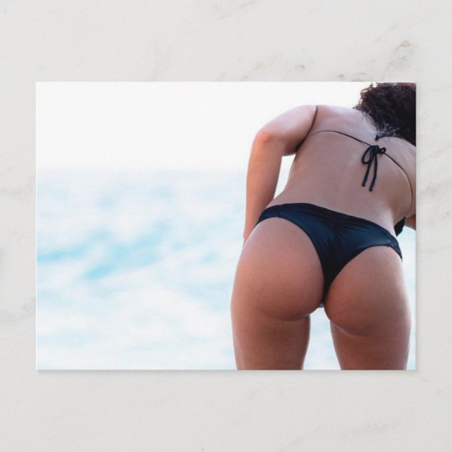 ROSA FUERTE! Postal fotográfica del Chica de Bikin (Anverso)