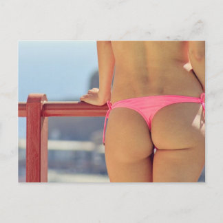 ROSA FUERTE! Postal fotográfica del Chica de Bikin