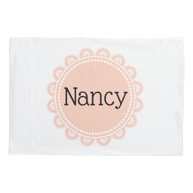 Rosa Funda de almohada (Reverso)