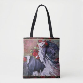 Rosa gitano con bolsa de té fronteriza