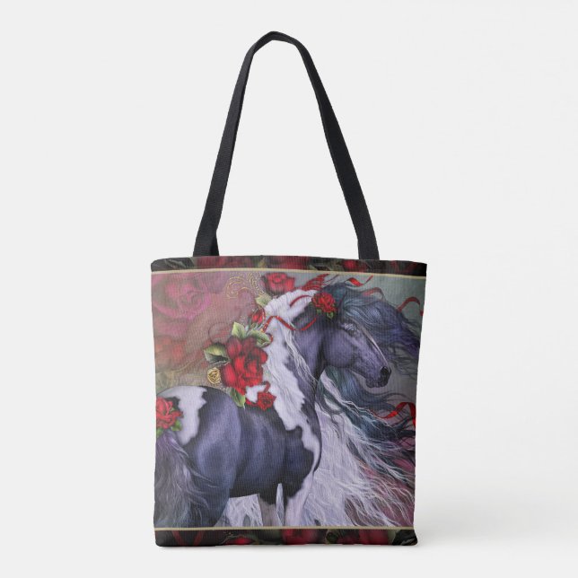 Rosa gitano con bolsa de té fronteriza (Reverso)