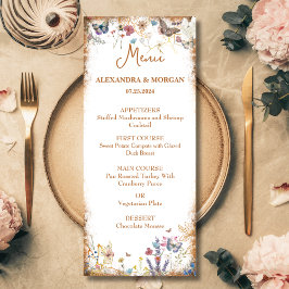 Rosa Gold Butterfly Garden Flat Menu
