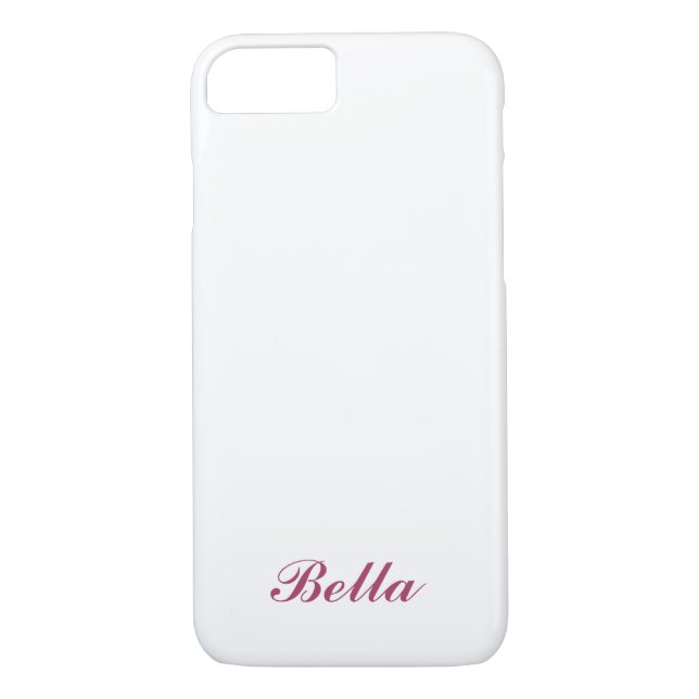 Rosa Gold y Funda para iPhone 7 personalizado tran (Reverso)
