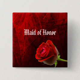 Rosa gótico frente a botón de honor