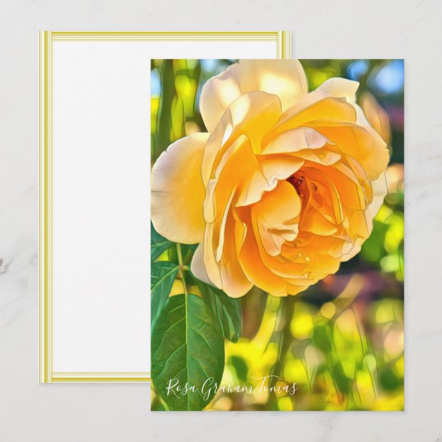 Rosa Graham Tomas: Flat Card (Anverso / Reverso)