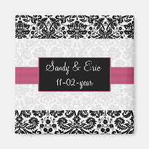 rosa Guardar el imán de fecha