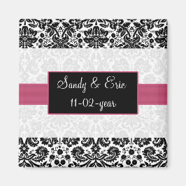 rosa Guardar el imán de fecha