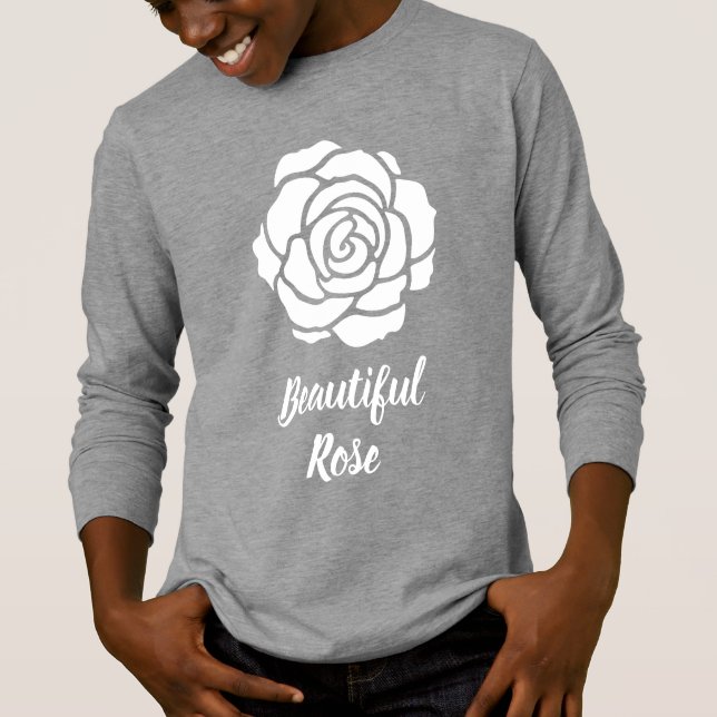 Rosa Hoodie (niño) de belleza blanca (Anverso)