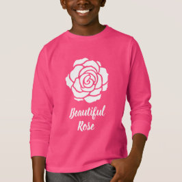 Rosa Hoodie (niño) de belleza blanca