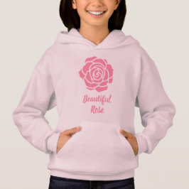 Rosa Hoodie (niño) de color rosa hermoso