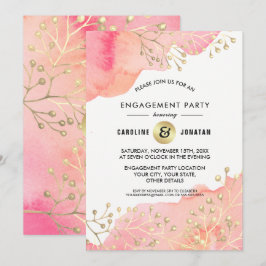 Rosa | Invitación de la Parte de compromiso botáni