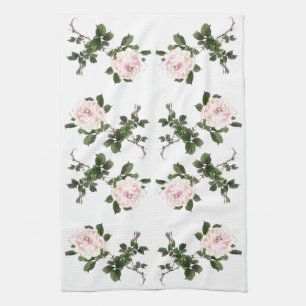 Rosa japonés asiático florió toalla de cocina d