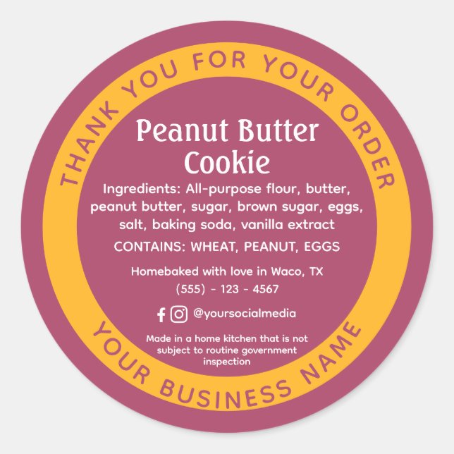 Rosa Ley de Algodón Rosa Pegatina de Ingredientes  (Anverso)