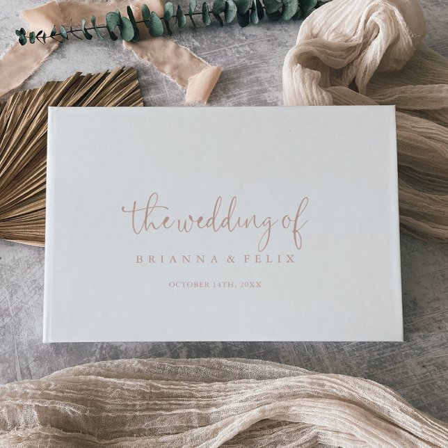 Rosa Libro de Boda de guión de afición de oro (Subido por el creador)