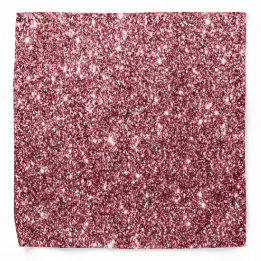 Rosa Luxe Gold Purpurina metálico Fiesta Bandana