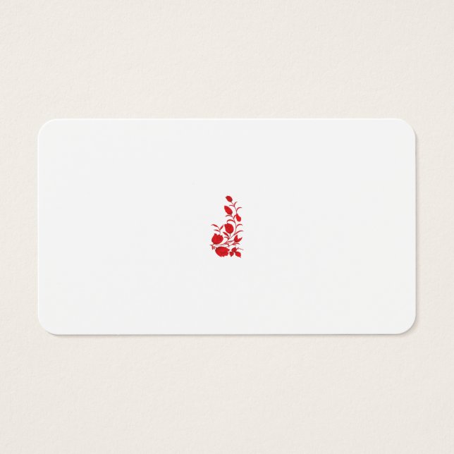 Rosa Madder, diseño floral de Thunderbird (Frente)