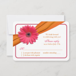 Rosa Margarita Gerber Cinta Naranja Boda RSVP