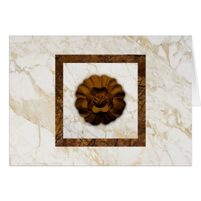 Rosa marrón en Mármol de imitación (Anverso (Horizontal))