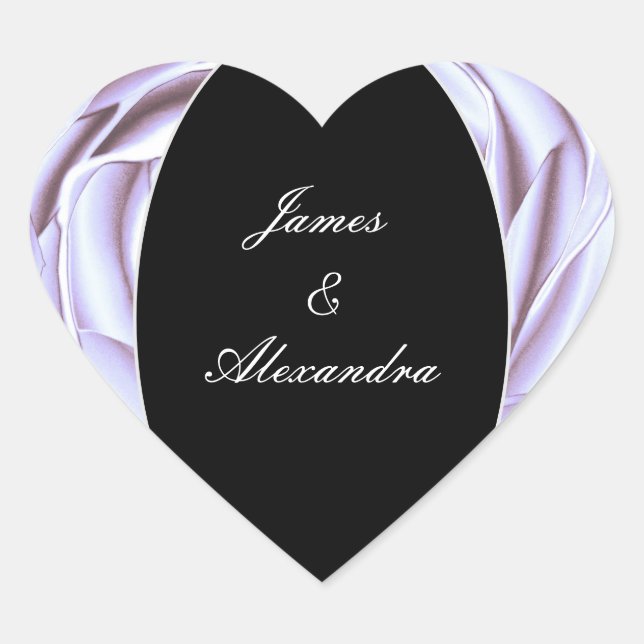 Rosa metálico ligero Pegatina cardíaco (Anverso)