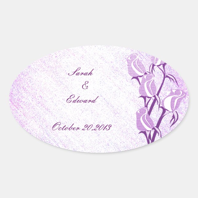 Rosa morado Guardar Pegatinas de fecha (Anverso)