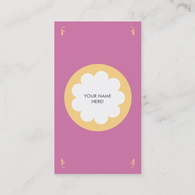 ROSA MULLIDO DE LA TARJETA DE VISITA DE LA NUBE (Anverso)