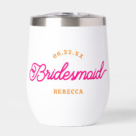 Rosa Naranja Moderno Minimalista Personalizado Dam