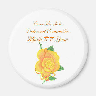 rosa naranja, salva los imanes de la boda de la fe