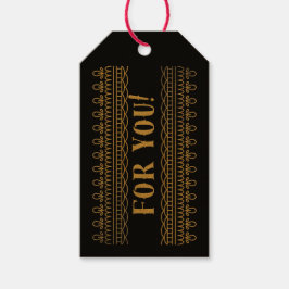 rosa negro dorado equipaje Personalizado Etiquetas