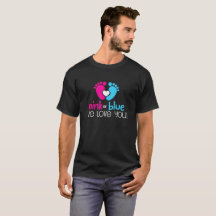 rosa o azul le amamos camisa