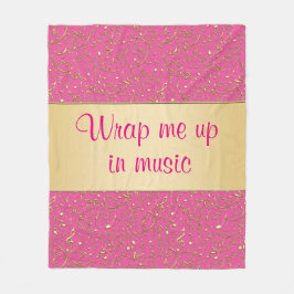 Rosa o cualquier manta de las notas de la música