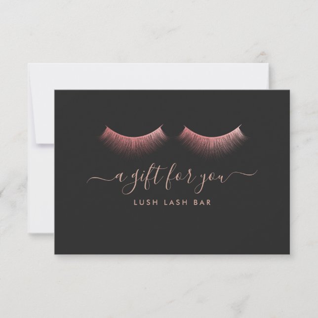 Rosa Oro Eyelashes | Certificado de regalo (Anverso)