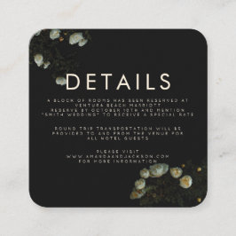 "Rosa oscuro" - Tarjeta de gabinete con detalles d