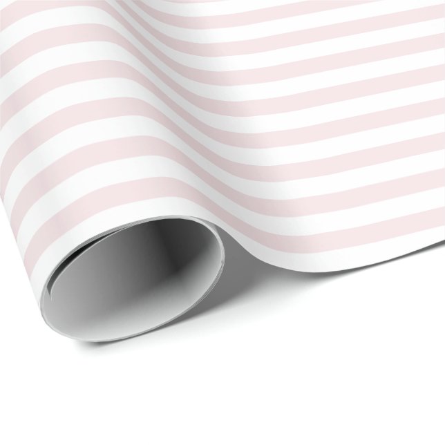 Rosa palo | Papel de ajuste de franja blanca (Esquina del rollo)
