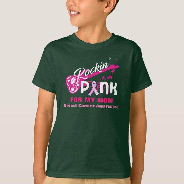 Rosa para la camisa de la conciencia del cáncer de (Anverso)
