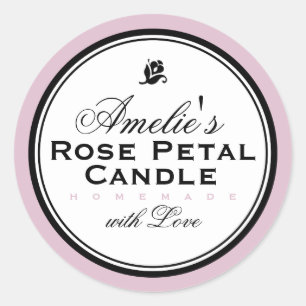 ROSA PEGATINA PERSONALIZADO SOAP & CANDLE