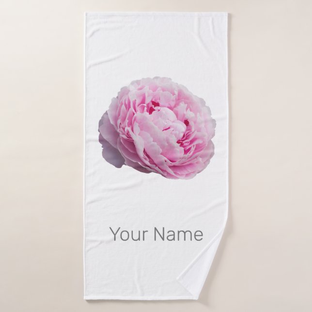 Rosa Peony Blossom Para Flor Y Amante De Jardín (Toalla de baño)