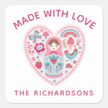 Rosa Personalizado Hecho Con Pegatina De Love Squa