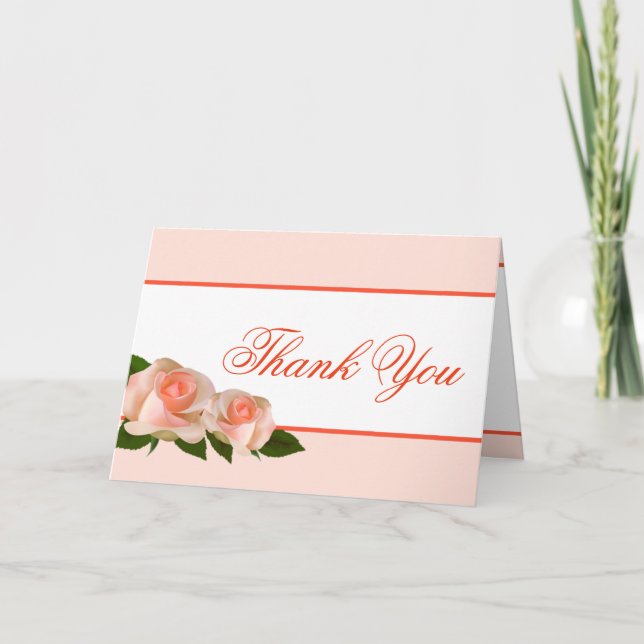 Rosa plegado de agradecimiento con hojas (Anverso)